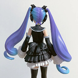 Universal 17 cm anime japonais robes noires cheveux violets cerisiers fleurs jouet fille pvc image modèle action chiffre(Coloré) pas cher