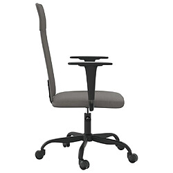 Acheter Maison Chic Chaise Gaming | Chaise de bureau Ergonomique Fauteuil réglable en hauteur gris foncé tissu -GKD17747