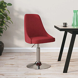 vidaXL Tabouret de bar Rouge bordeaux Tissu 