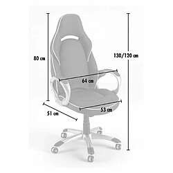 Avis Franchi Chaise de bureau sport fauteuil gamer ergonomique simili cuir Classic