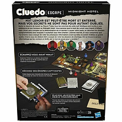 Acheter Jeu d enquête Hasbro Gaming Cluedo Escape Midnight Hotel