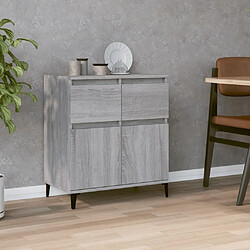 Maison Chic Buffet,Meuble de Rangement,commode pour salon,Cuisine Sonoma gris 60x35x70 cm Bois d'ingénierie -MN60147