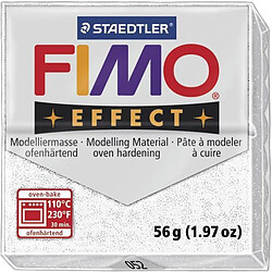 Pâte Fimo 57 g Effect pailletée Blanc 8020.052 - Fimo