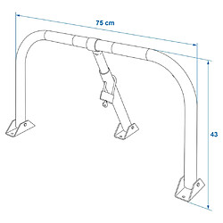 ProPlus Barrière de stationnement avec serrure pas cher