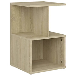 vidaXL Table de chevet chêne sonoma 35x35x55 cm bois d'ingénierie