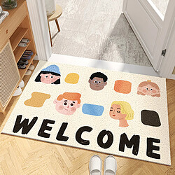 LUUCOZK Tapis de porte avant antidérapants pour entrée intérieure – Motif 4-120x120cm 