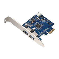 CABLING 2 ports PCI-E à USB 3.0 Carte d'extension - Interface USB 3.0 2 ports PCI-Express Carte d'extension