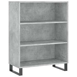 Acheter Maison Chic Buffet,Meuble de Rangement,commode pour salon,Cuisine gris béton 69,5x32,5x180 cm bois d'ingénierie -MN15812