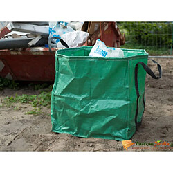 Icaverne Inedit Jardinage edition Washington Nature Sac à déchets de jardin carré Vert 148 L