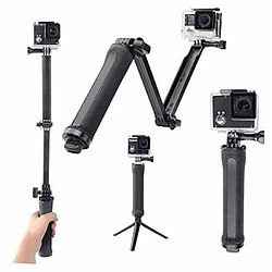 Power Direct Perche 3 façon poignée Bras d'extension et trépied pour GoPro Hero 7 6 5 4 3+ 3 2 1 Caméra d'Action Sport