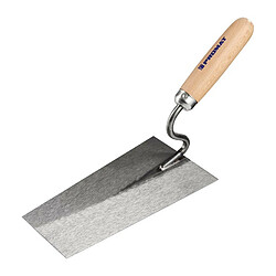 PROMAT Truelle de maçon longueur 200 mm largeur 140 mm avec manche en frêne col en S a