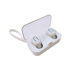 Universal Casque bluetooth 5.0 mini vrai casque sans fil stéréo diner basse casque bluetooth blanc 