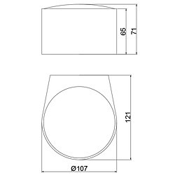 Acb Applique Ania 1x6W LED Anthracite