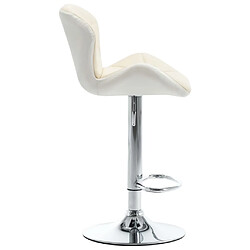 Acheter vidaXL Tabouret de bar Crème Similicuir