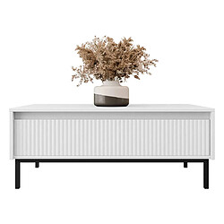 Acheter Bestmobilier Girona - table basse - blanc - 100 cm