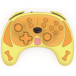 Chrono Manette sans fil compatible avec PS4, Remote Works, Gamepad et Joystick Compatible(Jaune)