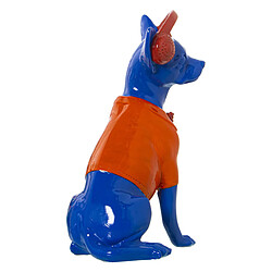 Acheter Figurine Décorative Alexandra House Living Bleu Orange Plastique Chien Casque 14 x 26 x 18 cm