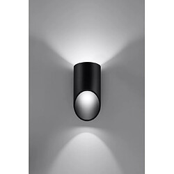 Avis Luminaire Center Applique murale PENNE aluminium noir hauteur 20 Cm