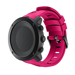 Wewoo Bracelet pour montre connectée en silicone Smart Watch Suunto Ambit3 Vertical Rose Rouge