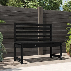 Maison Chic Banc de jardin | Banquette de jardin | Chaise Relax noir 109 cm bois massif de pin -MN64354