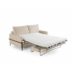 Lisa Design Ercolano - canapé 3 places convertible - couchage quotidien - matelas 11 cm - en velours