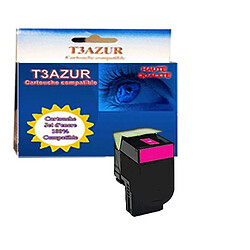 T3Azur Toner Lexmark CX310 / CX410 / CX510 / 80C2SM0 Magenta - Compatible - 2 000 pages 