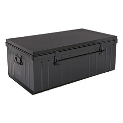 Pierre HENRY Malle habitat en acier 130 litres noir. Malle habitat en acier 130 litres noir