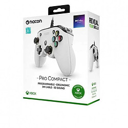 Manette Nacon Pro Compact pour Series X S Xbox One PC Blanc