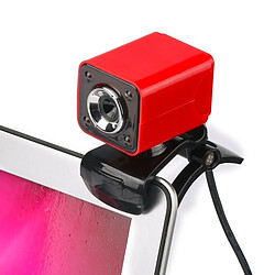 Wewoo Webcam pour Ordinateur De Bureau Skype PC Portable, Longueur du Câble: 1.4m 360 Degrés Rotatif 12MP HD Fil USB Caméra avec Microphone et 4 LED Lumières ACH-588225