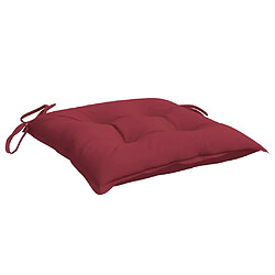 Acheter vidaXL Coussins de palette lot de 6 rouge bordeaux 50x50x7 cm