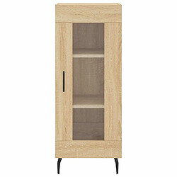 Maison Chic Buffet,Meuble de Rangement,commode pour salon,Cuisine Chêne sonoma 34,5x34x90 cm Bois d'ingénierie -MN65451 pas cher