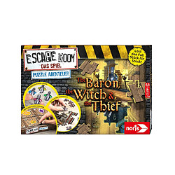 noris Escape Room Baron, The Witch & The Thief Aventures ? Familles et Jeux de société pour Les Fans de Puzzle, avec 3 Cases à partir de 14 Ans, 606101976