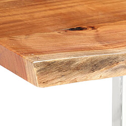 Acheter vidaXL Table à dîner à live edge Bois d'acacia massif 200 cm 3,8 cm