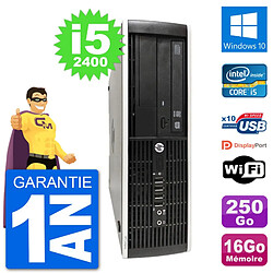 PC HP Compaq Pro 6300 SFF Intel i5-2400 RAM 16Go Disque 250Go Windows 10 Wifi · Occasion 