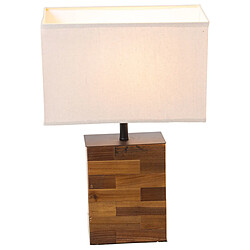 Lampe de bureau Alexandra House Living Marron Bois 60 W 38 x 51 x 18 cm