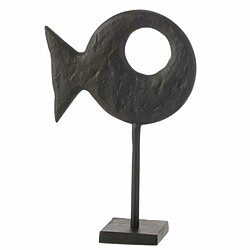 Paris Prix Statuette sur Pied Figurine Poisson 38cm Noir 