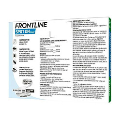 FRONTLINE Spot On chat - - Anti-puces et anti-tiques pour chat - 4 pipettes