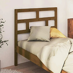 Avis Maison Chic Tête de lit scandinave pour lit adulte,Meuble de chambre Marron miel 81x4x100 cm Bois massif de pin -MN86346