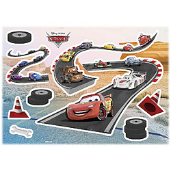 Komar Stickers Muraux Disney Cars Piste de Voitures 50x70cm 