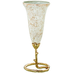 Vase Alexandra House Living Doré Verre 15 x 38 cm 