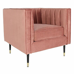 Paris Prix Fauteuil Design en Velours Goya 76cm Rose 