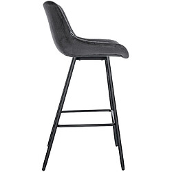 Acheter Non Tabouret de bar Weston velours