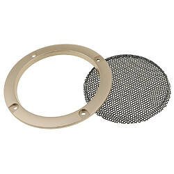 Acheter Grille de grille décorative en métal avec cercle de haut-parleurs audio de 3 pouces, doré