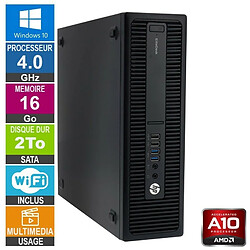 HP 705 G2 SFF A10-8750B 4GHz 16Go/2To Wifi W10 · Reconditionné 