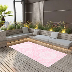 vidaXL Tapis d'extérieur Rose 80x150 cm PP 