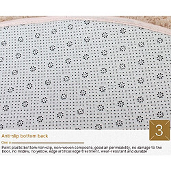 LUUCOZK Tapis moelleux en fausse fourrure Tapis à poils longs pour chambre à coucher SalonChambre-Beige-Cercle de 40 cm de diamètre