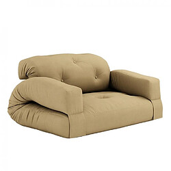 Inside 75 Canapé futon convertible HIPPO SOFA couleur beige blé