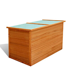 vidaXL Boîte de rangement de jardin 126x72x72 cm Bois 