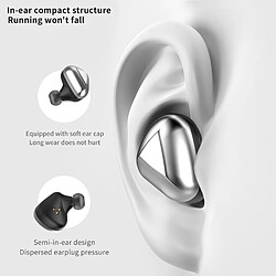 Wewoo Casque d'écoute sans fil Bluetooth V5.0 avec réduction du bruit 6D, Appels binauraux d'assistance (Blanc) pas cher