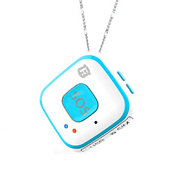 Yonis Traceur GPS Mini WiFi LBS AGPS SOS Communicateur Traceur GPS Mini Ultra Précis Avec SOS Et Longue Autonomie Pour Enfants Et Seniors Bleu YONIS